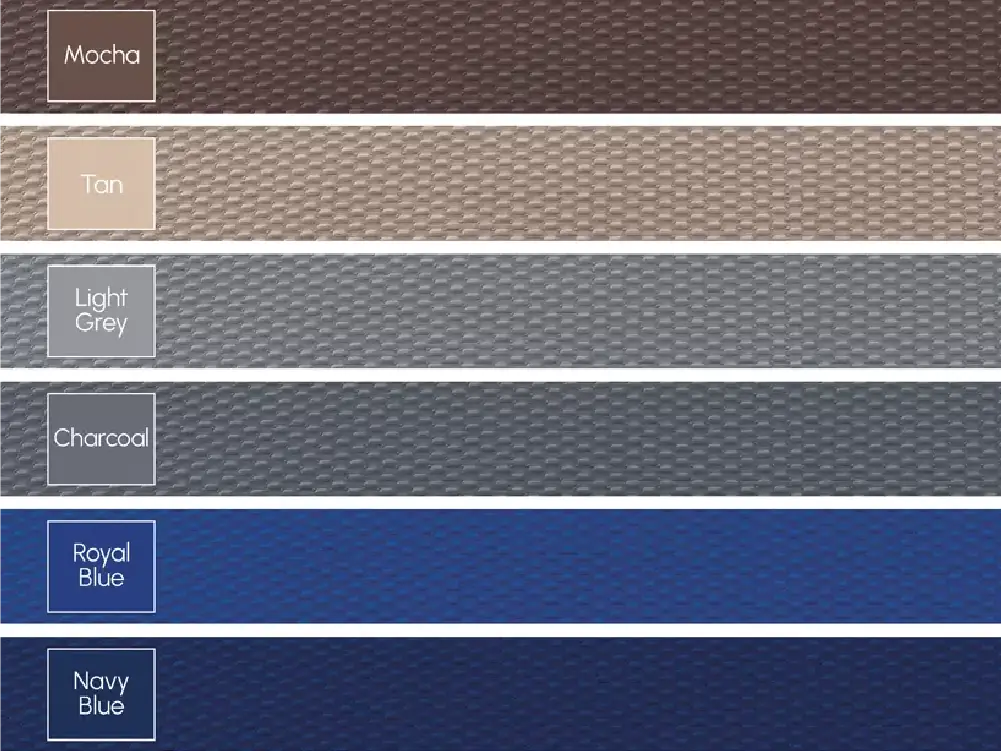 Color Choices: Personalize your pool cover by selecting from our six available colors